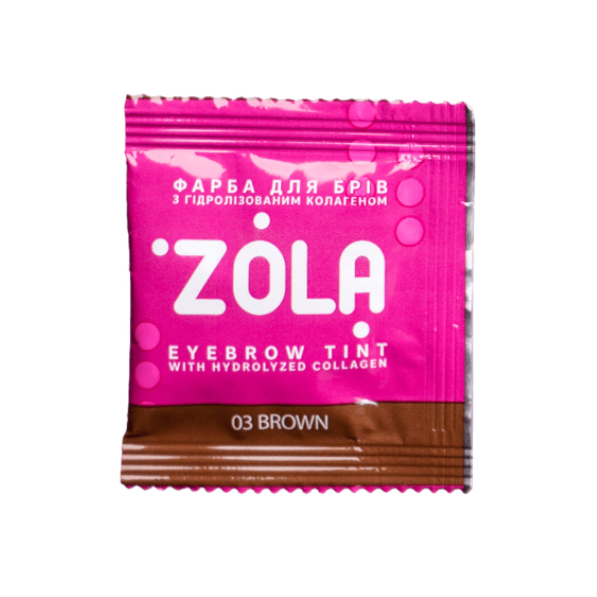 ZOLA Hybrid Dye 03 Bruin – Professionele wenkbrauwverf met een neutrale bruine tint en verzorgende ingrediënten. Inclusief oxidant voor een langdurig resultaat.