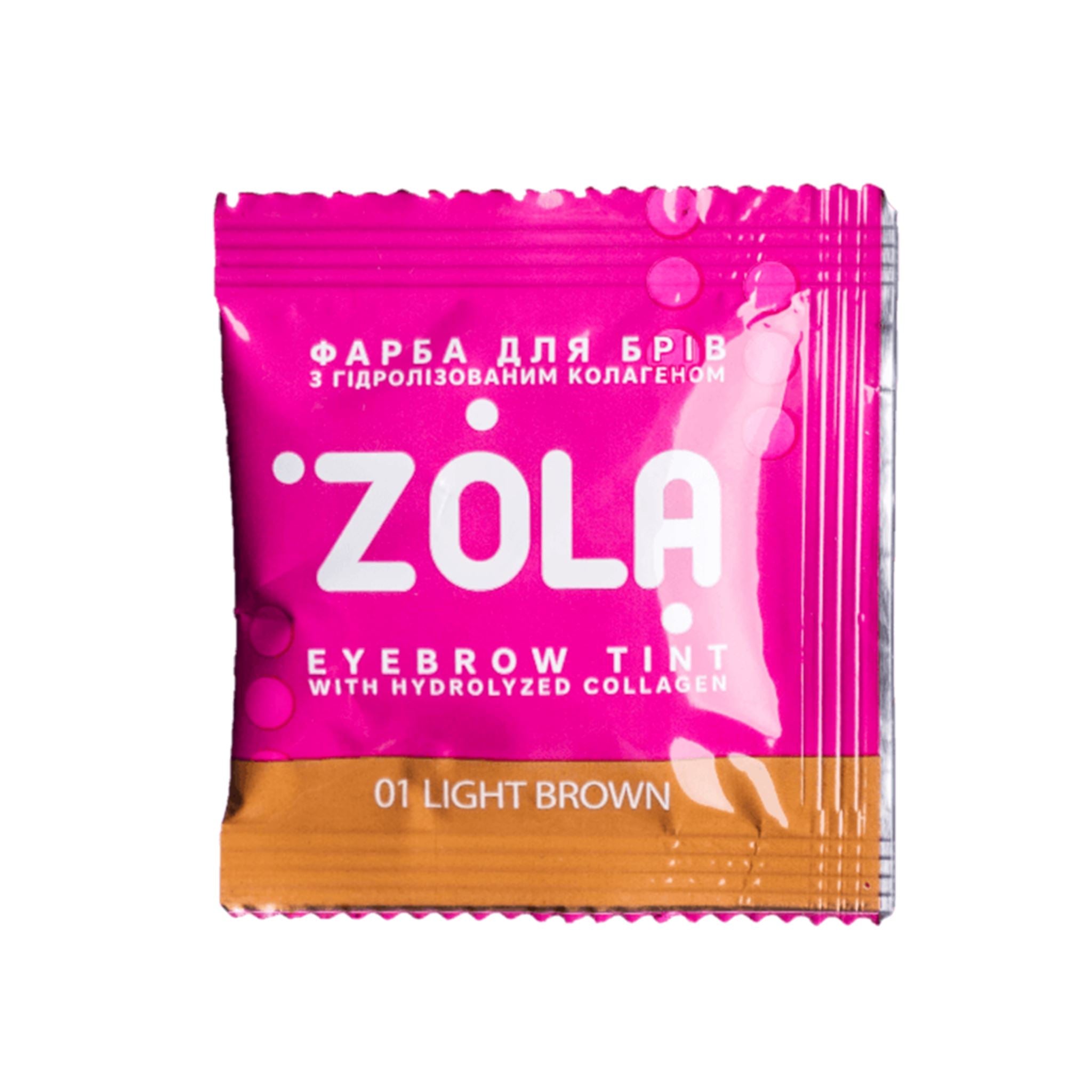 ZOLA Hybrid Dye + 3% Oxidant Professionele wenkbrauwverf in 5 ml sachet voor langdurige kleuring en verzorging.