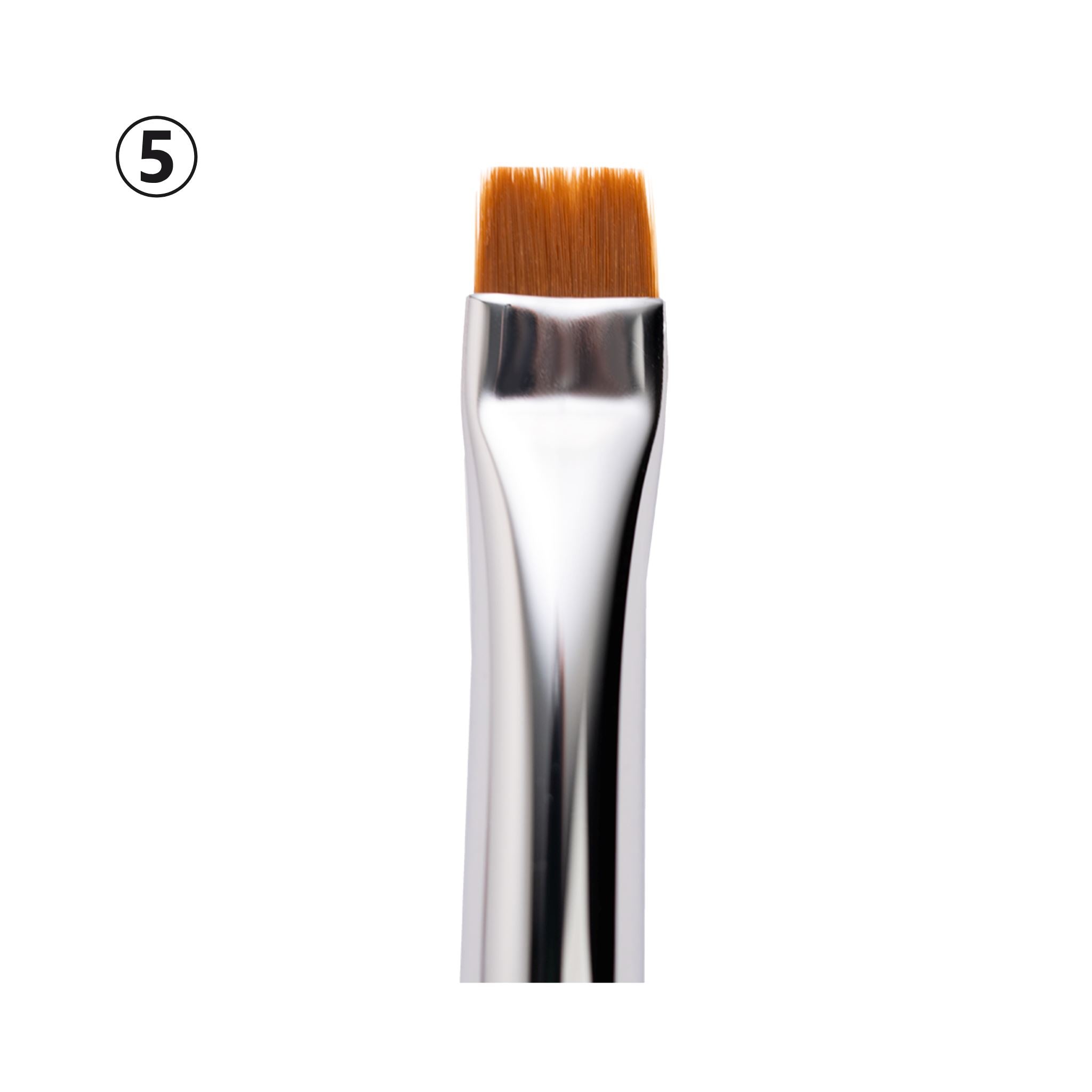 ZOLA Brush 05 platte smalle kwast voor contouren en precisiewerk