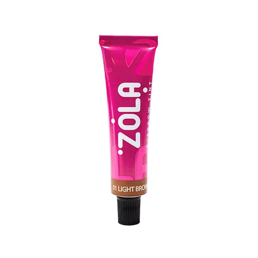 ZOLA Hybrid Dye wenkbrauwverf in lichtbruin – langdurige kleuring met hybride formule voor strakke, natuurlijke wenkbrauwen.