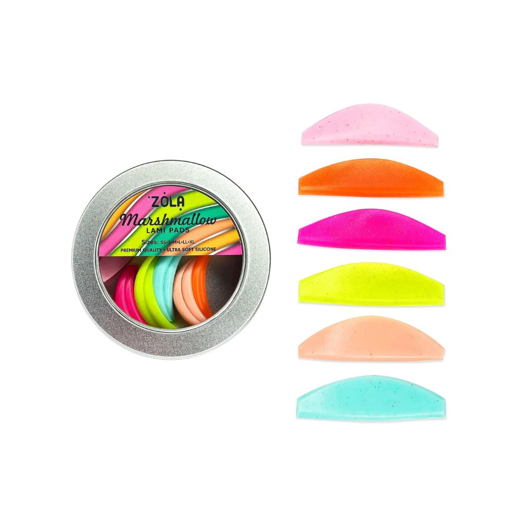 ZOLA Marshmallow Lami Shields ultrazachte siliconen shields voor een vlekkeloze wimperlift en verhoogde krul tijdens lamineren.