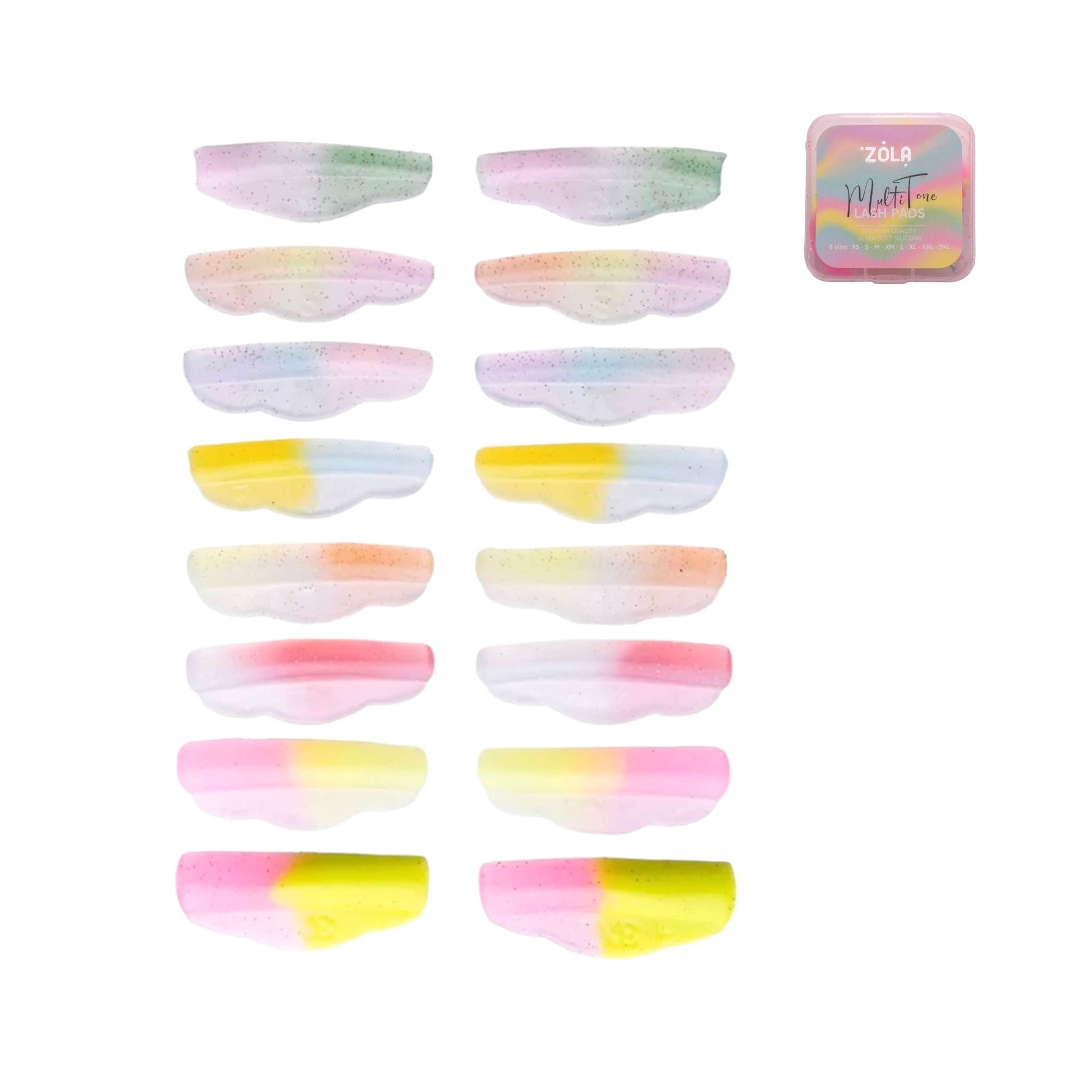 Multi Tone halfronde lamineershields voor lash lifting