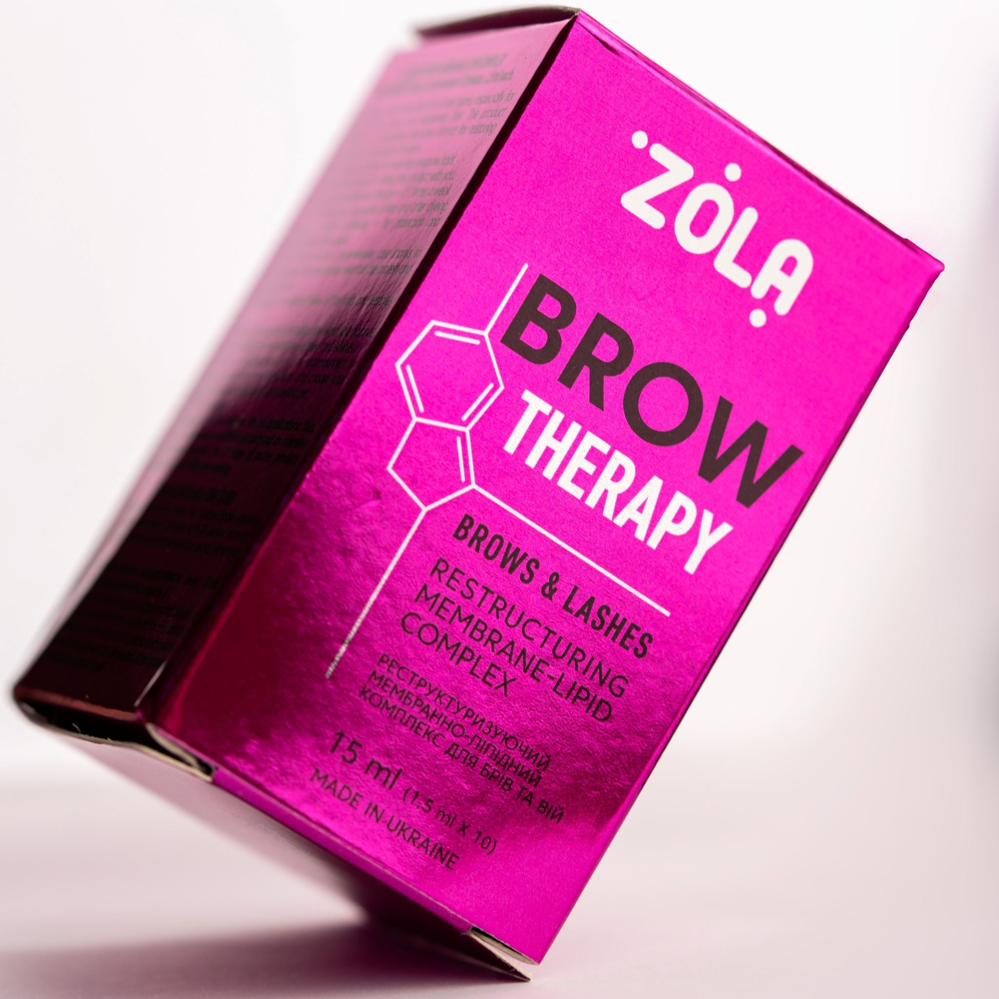 ZOLA Brow Therapy  intensief wenkbrauwherstel met 5 oliën. 10 zakjes van 1,5 ml voor optimale verzorging.
