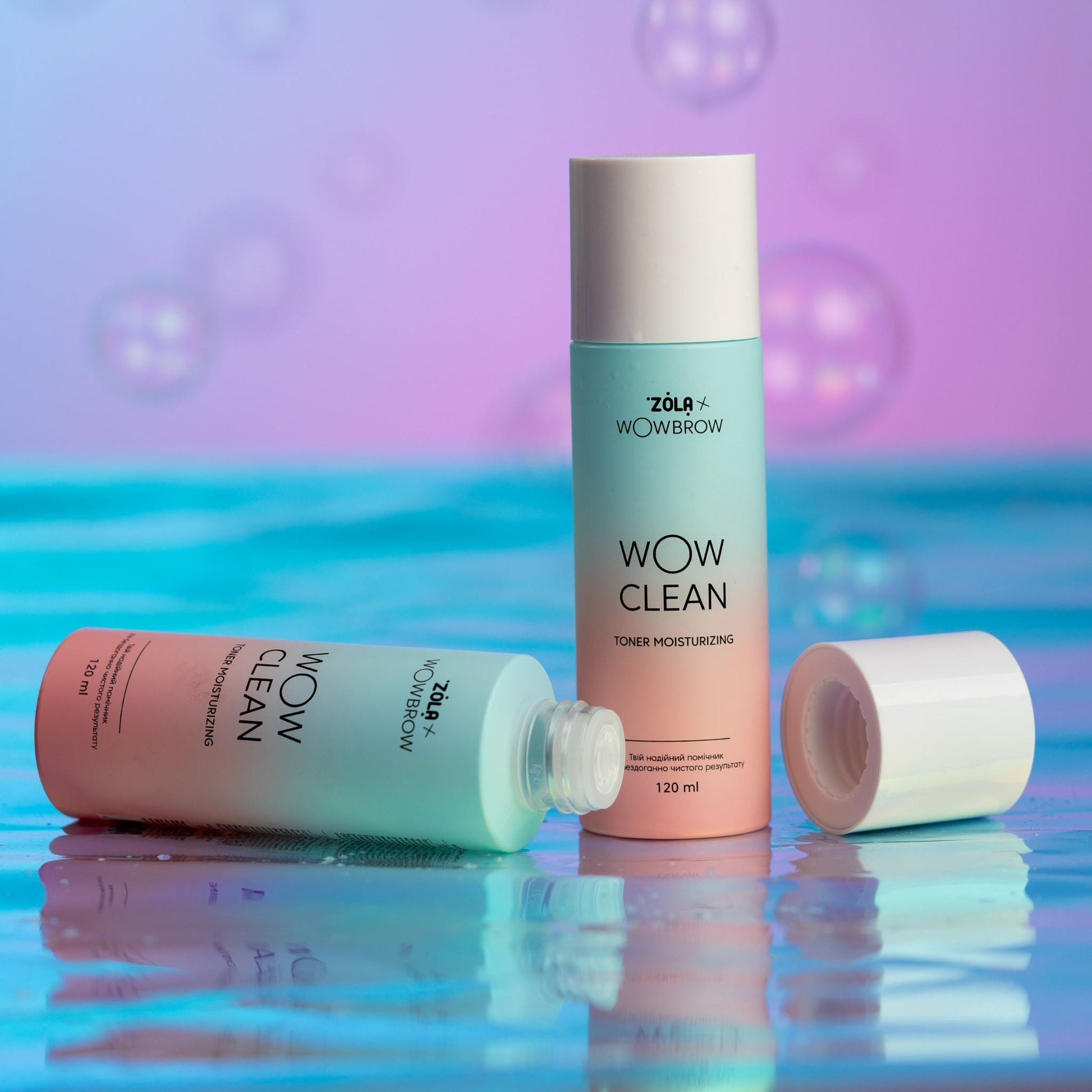 ZOLA WOW Clean Toner  multifunctionele reiniger voor wimpers en wenkbrauwen. Verwijdert lijm en kleurresten, hydrateert en behoudt de pH balans