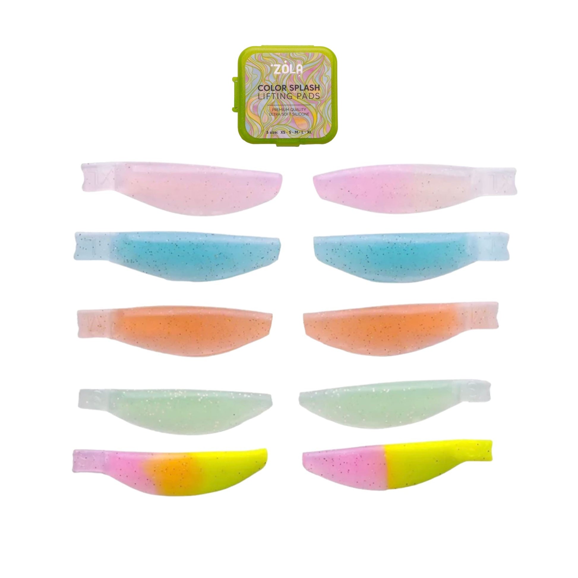 Kleurrijke Color Splash Lifting Shields voor lash lifting