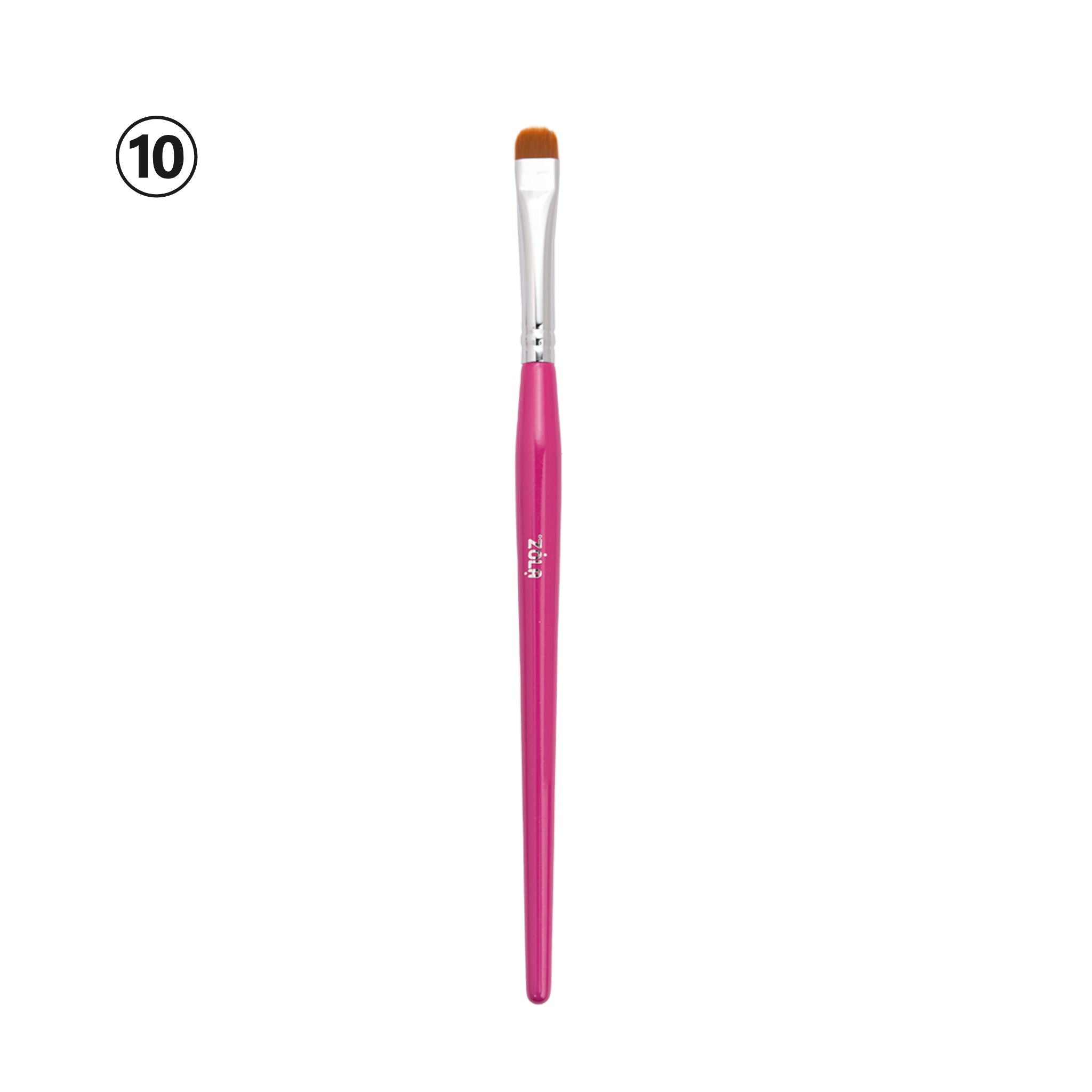 Eyebrow Brush 10 brede ovale kwast voor wenkbrauwkleur en verzorgingsproducten