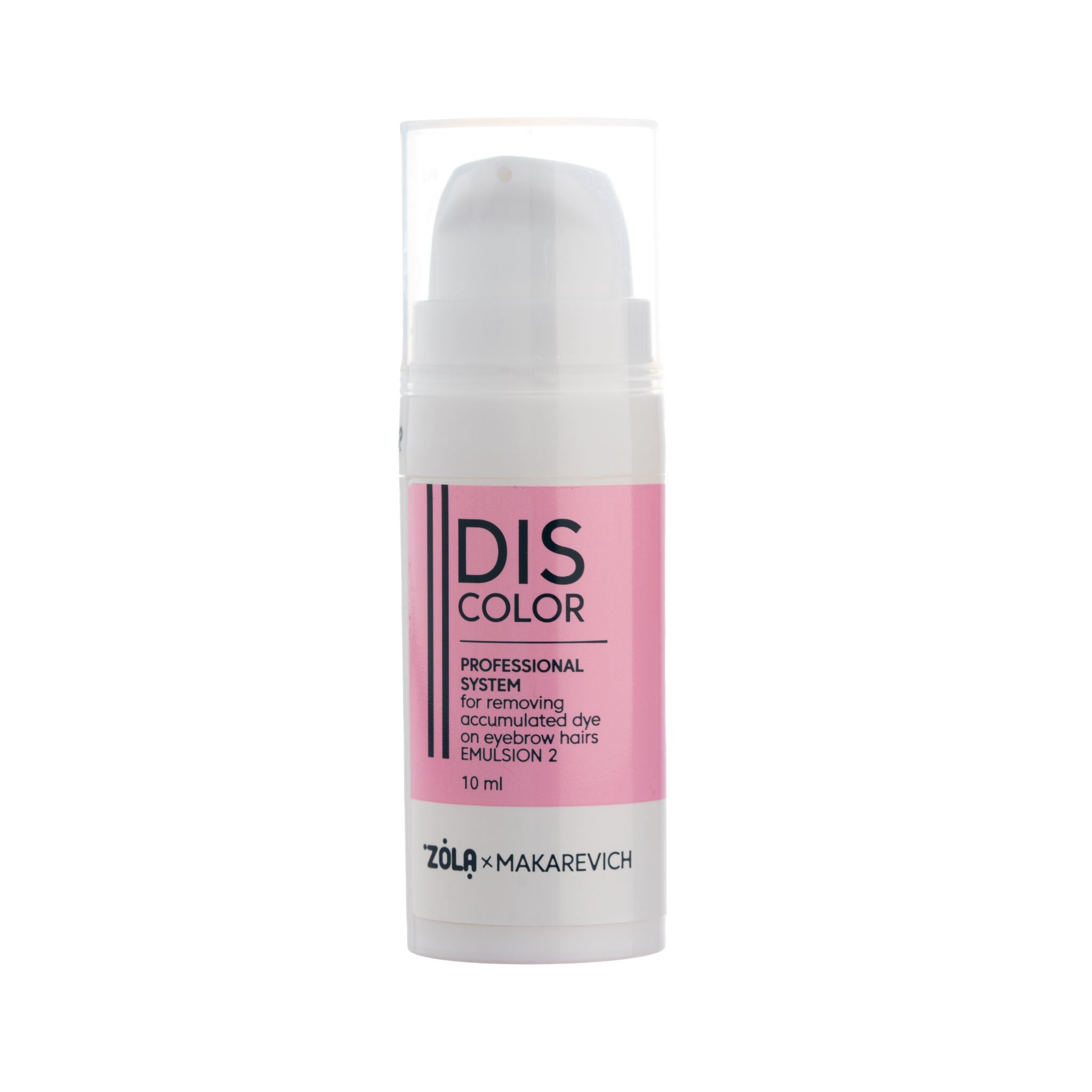Professionele ZOLA DISCOLOR Emulsion 1 en 2  pigmentverwijderaar voor wenkbrauwen zonder ammoniak of waterstofperoxide

