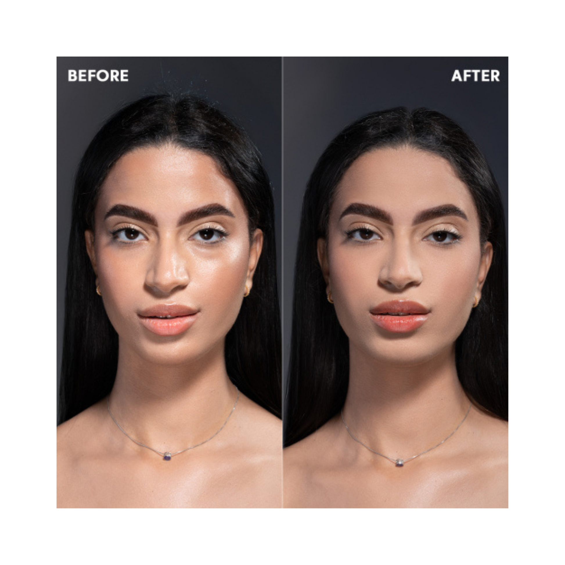 Resultaat met de Zola Matifying Powder