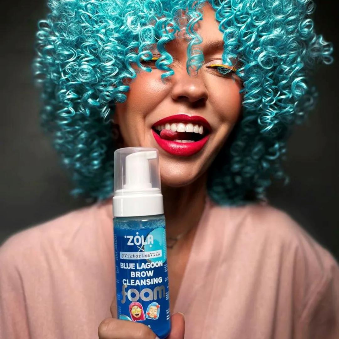ZOLA Eyebrow Cleansing Foam – zachte wenkbrauwshampoo met IJslands mos voor een diepe reiniging en verzorging