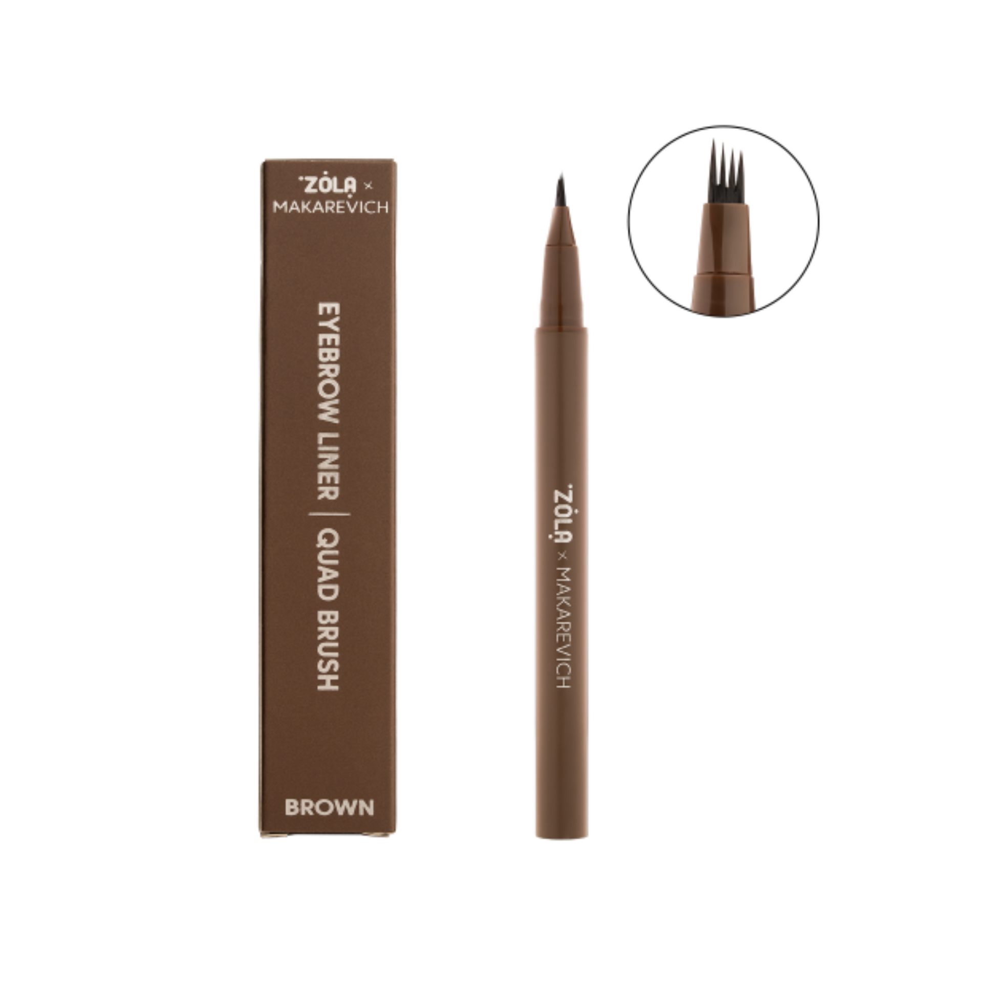 Zola x Makarevich | Eyebrow Liner Quad - Bruin