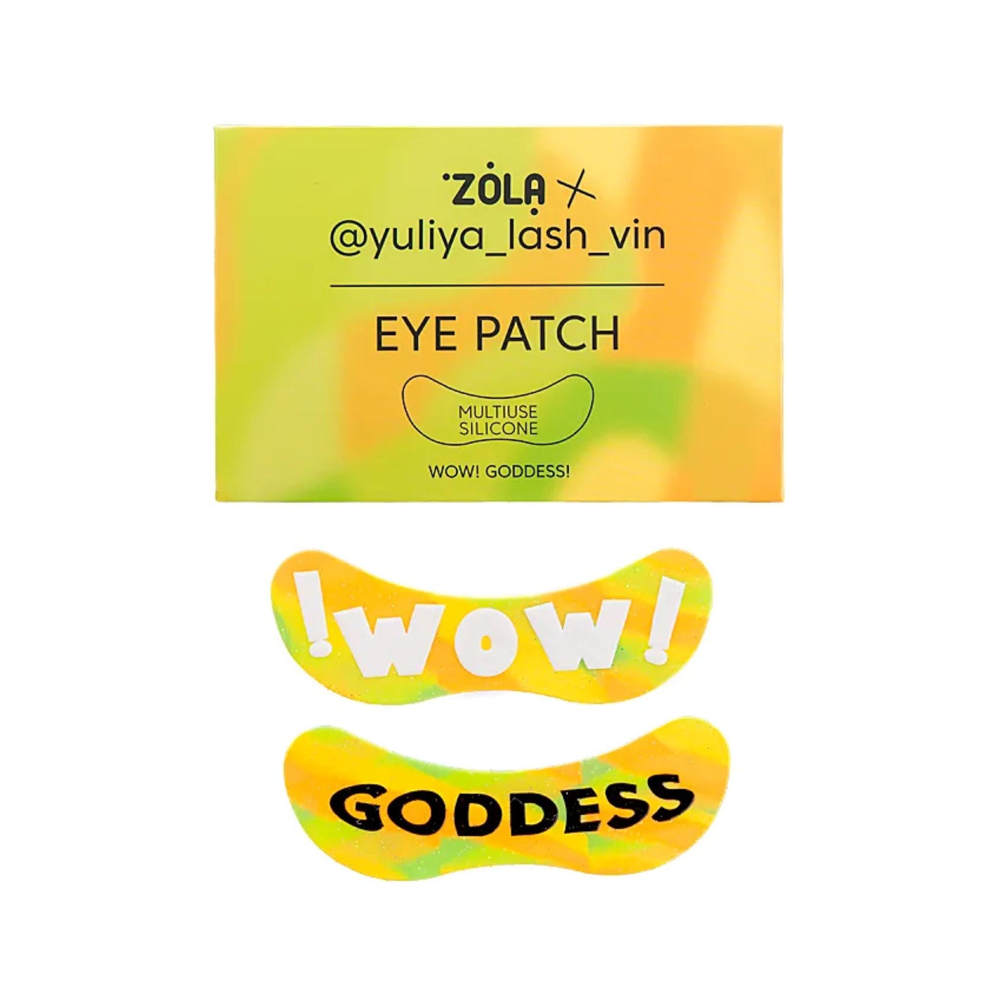 ZOLA x Yulia Lash Vin Eyepatches | WoW  Goddess  herbruikbare, anatomisch gevormde siliconen patches voor lash behandelingen en content creation.