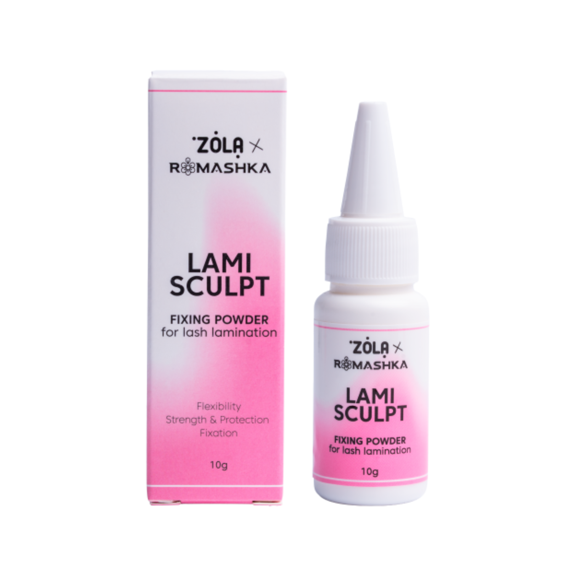 ZOLA x Romashka LamiSculpt fixing powder voor lash lamination