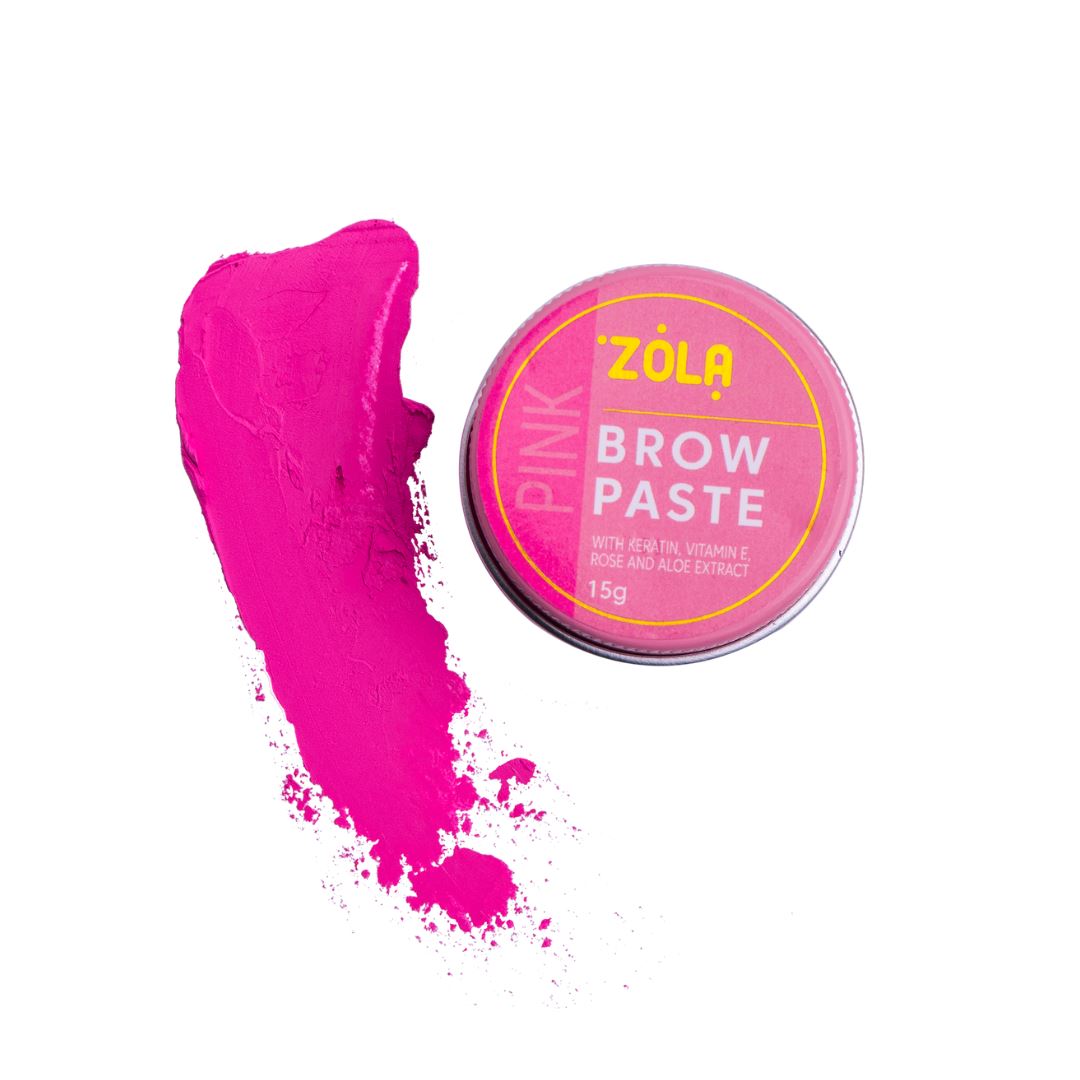 ZOLA Brow Paste met vitamine E en keratine, beschermt de huid tijdens het verven en creëert strakke wenkbrauwcontouren.