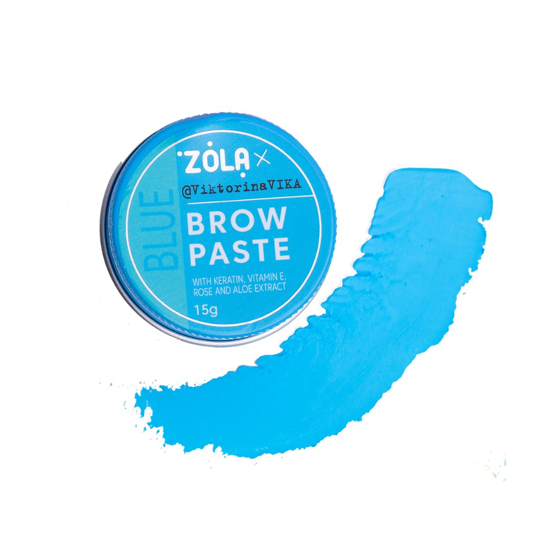 ZOLA Brow Paste met vitamine E en keratine, beschermt de huid tijdens het verven en creëert strakke wenkbrauwcontouren.