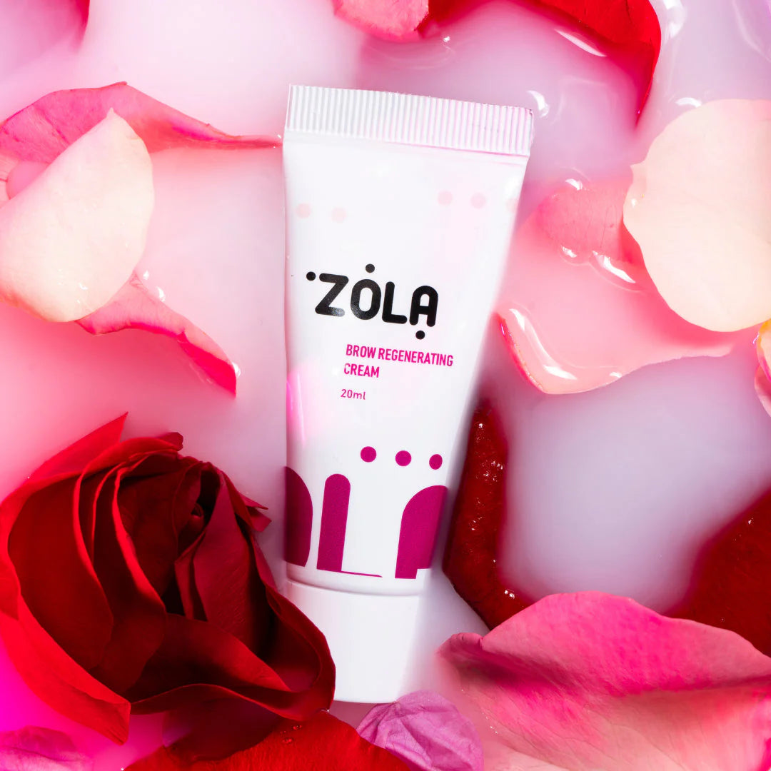 ZOLA Regenererende Wenkbrauwcrème  kalmerende formule met natuurlijke oliën en aloë-extract voor verzorgde, gezonde wenkbrauwen.