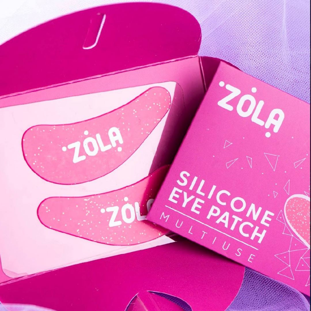 ZOLA herbruikbare siliconen eyepatches in fuchsia pink – hypoallergeen, flexibel en eenvoudig te reinigen. Ideaal voor lashlifts en wimperextensions