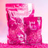 Close-up van ZOLA Granulaire Wax korrels – zachte en effectieve wax voor gezicht en wenkbrauwen.